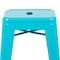 Flash Furniture 30" High Metal Indoor Stackable Bar Stool, Teal, PK4 4-ET-31320-30-TL-R-GG - alternate 9